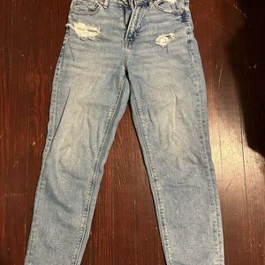 American Eagle Outfitters Light Blue Straight Leg Jeans